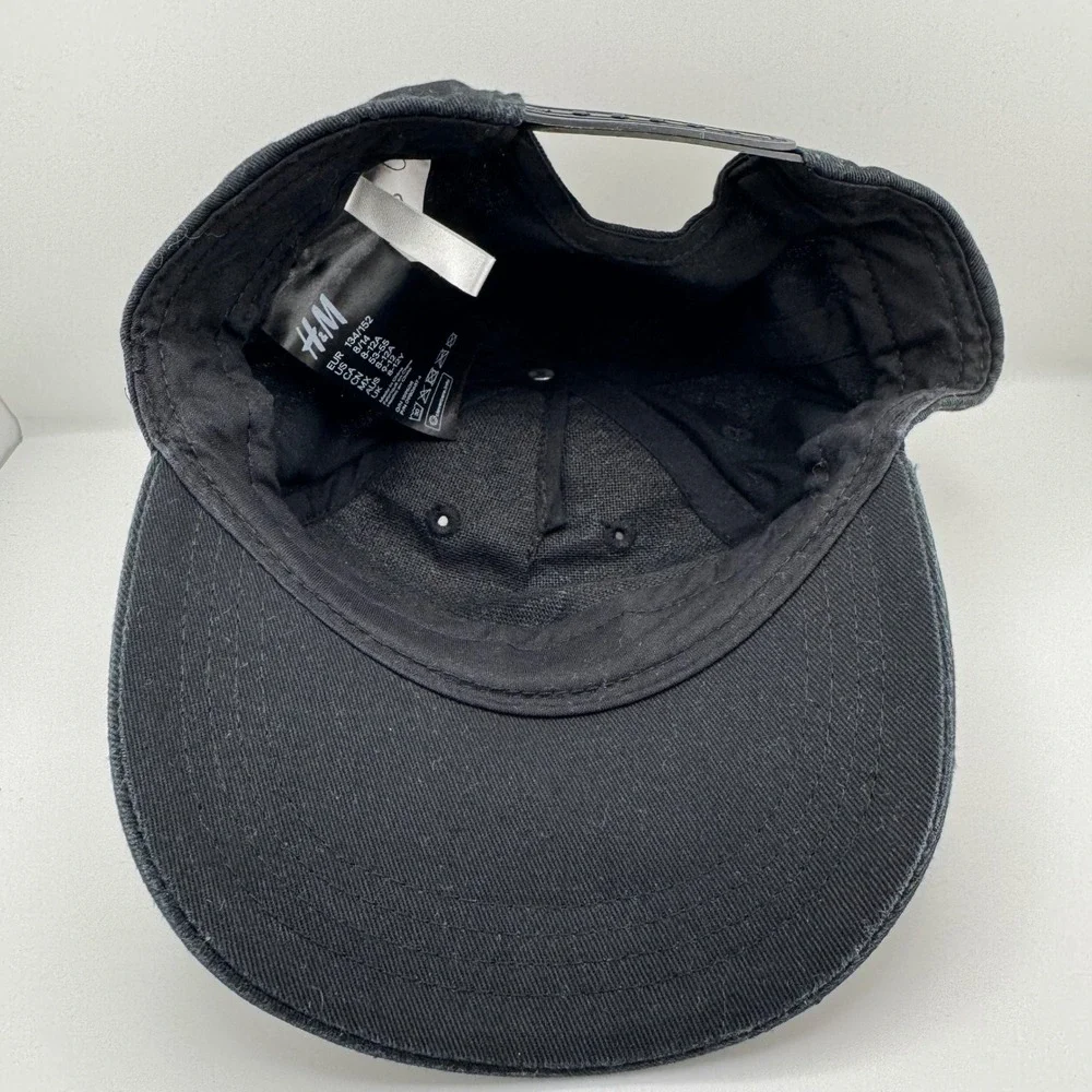 H&M Rolling Stones Baseball Cap Kids 8/14 Black Red Good Snapback Hat